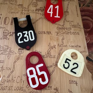Plastic Cow Ear Tags Three Designs