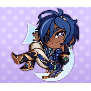 Kaeya Sailwind Shadow Acrylic Pin