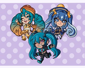 Originele ontwerpen Miku acrylspelden