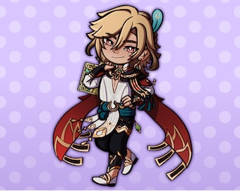 Kaveh Chibi Vinyl Sticker