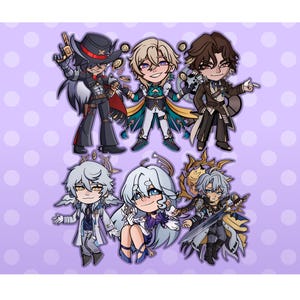 HSR Double Sided Acrylic Keychains Boothill - Aventurine - Sunday - Robin - Mr Reca