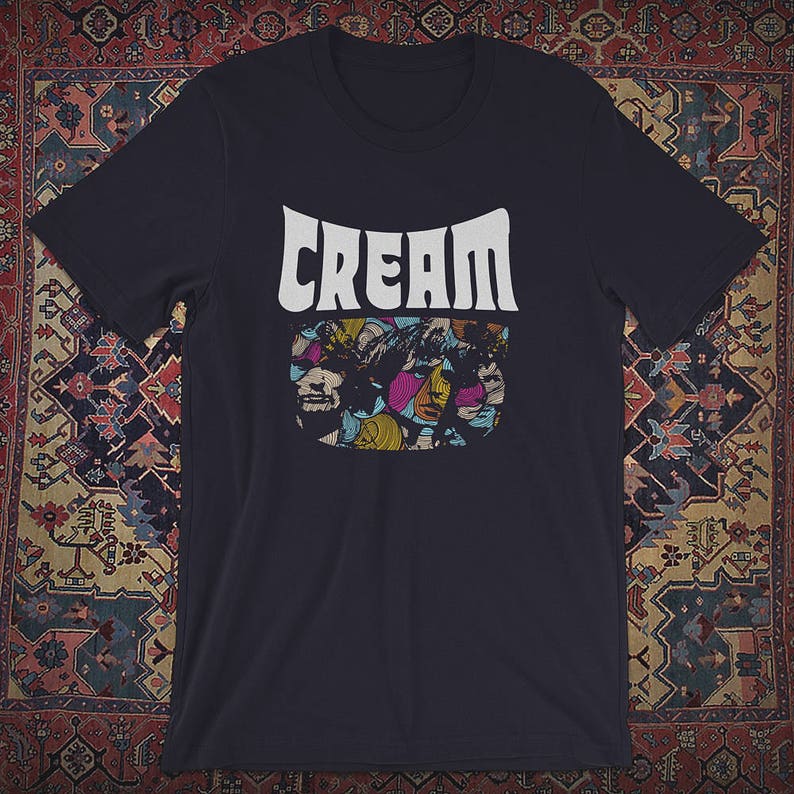 Cream Band Shirt Etsy