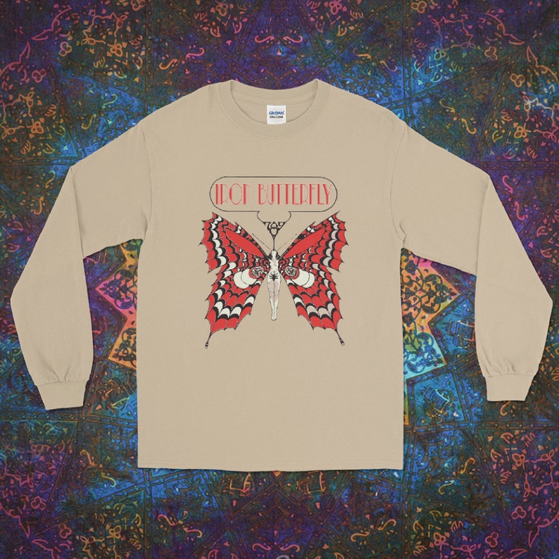 Iron Butterfly Band Shirt Long Sleeve & Raglan Etsy