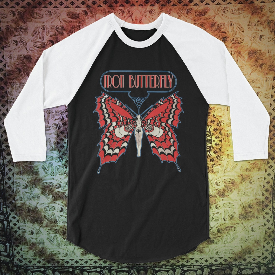 Iron Butterfly Band Shirt Long Sleeve & Raglan Etsy
