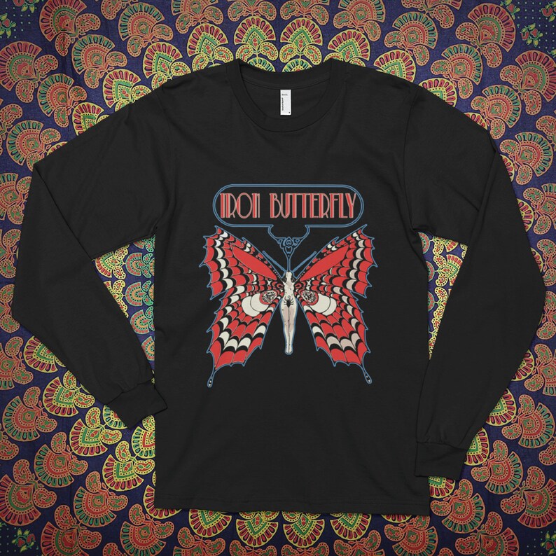 Iron Butterfly Band Shirt Long Sleeve & Raglan Etsy