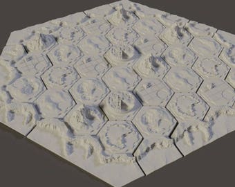 5 - 6 Spieler Erweiterung für Siedler von Catan | 3d gedrucktes, magnetisches Spielbrett