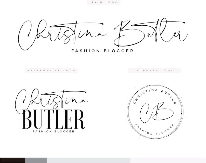 Minimalist Chic Logo Makeup Salon Logo Fashion Logo Event | Etsy