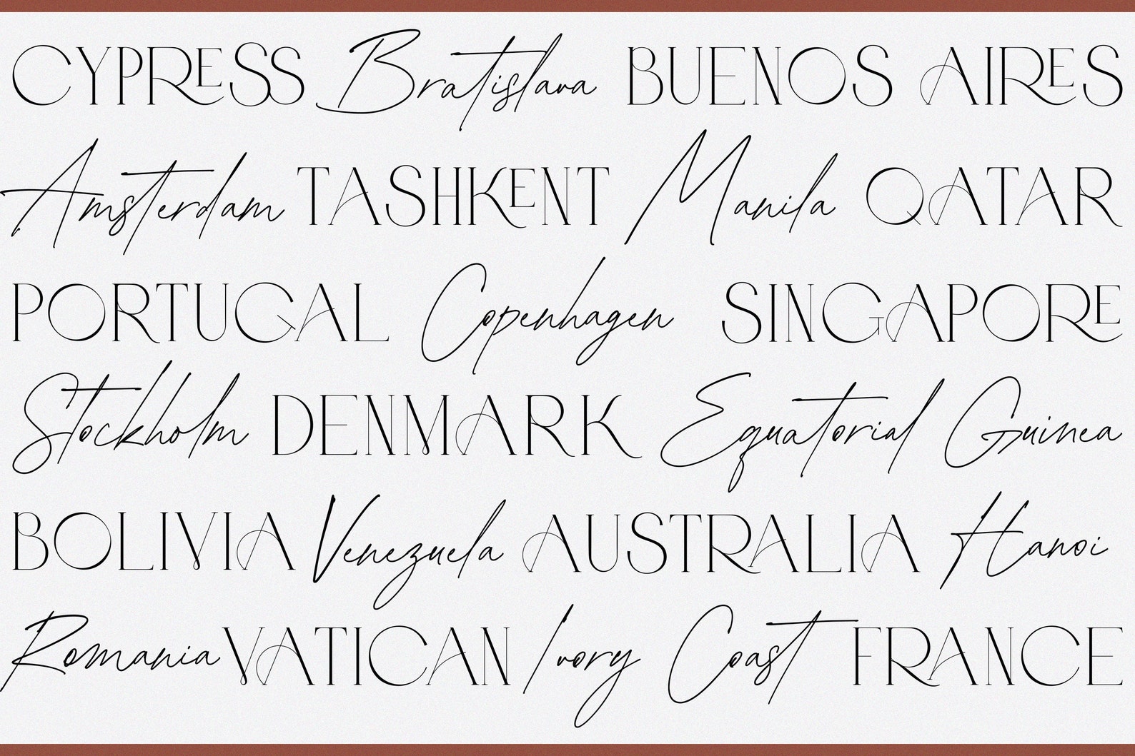 Modern Serif Font Calligraphy Font Gel Pen Font Peachcreme Etsy