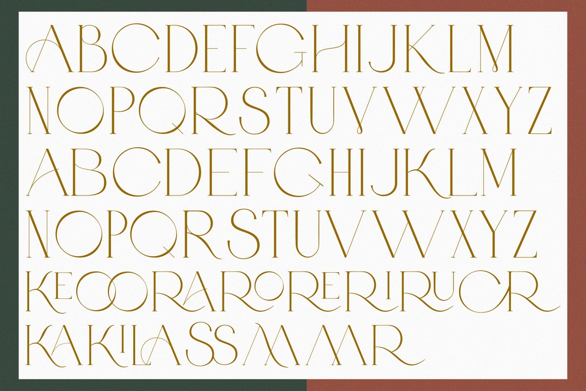 Modern Serif font Calligraphy font gel pen font PeachCreme Etsy