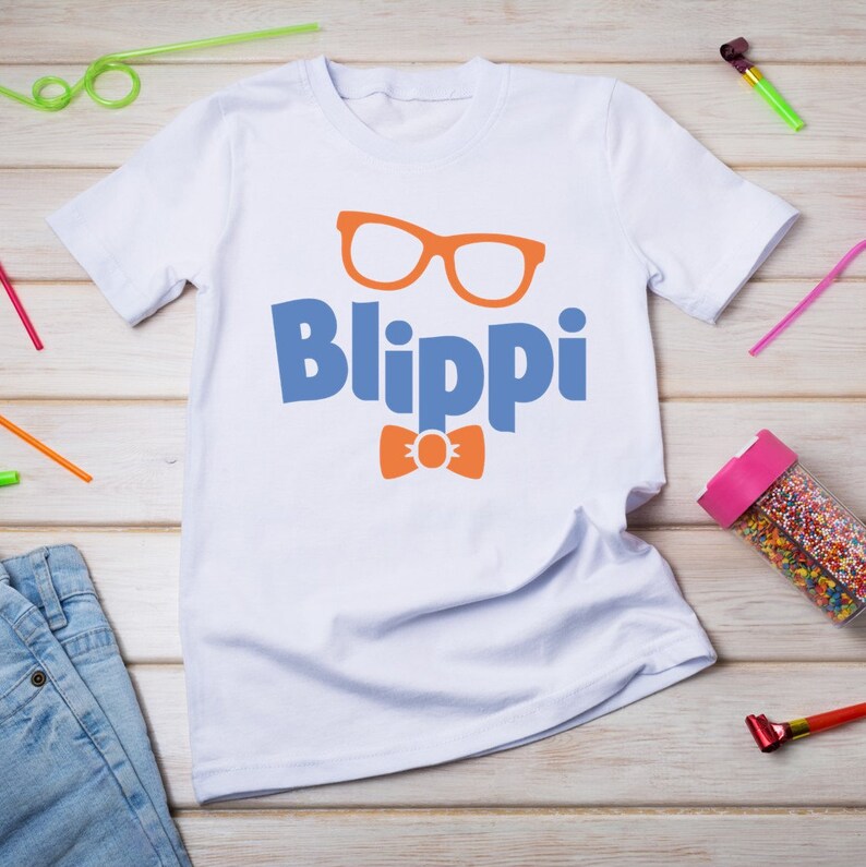 Mailed Transfer Blippi Shirt Iron On Transfer OR Printable Iron On