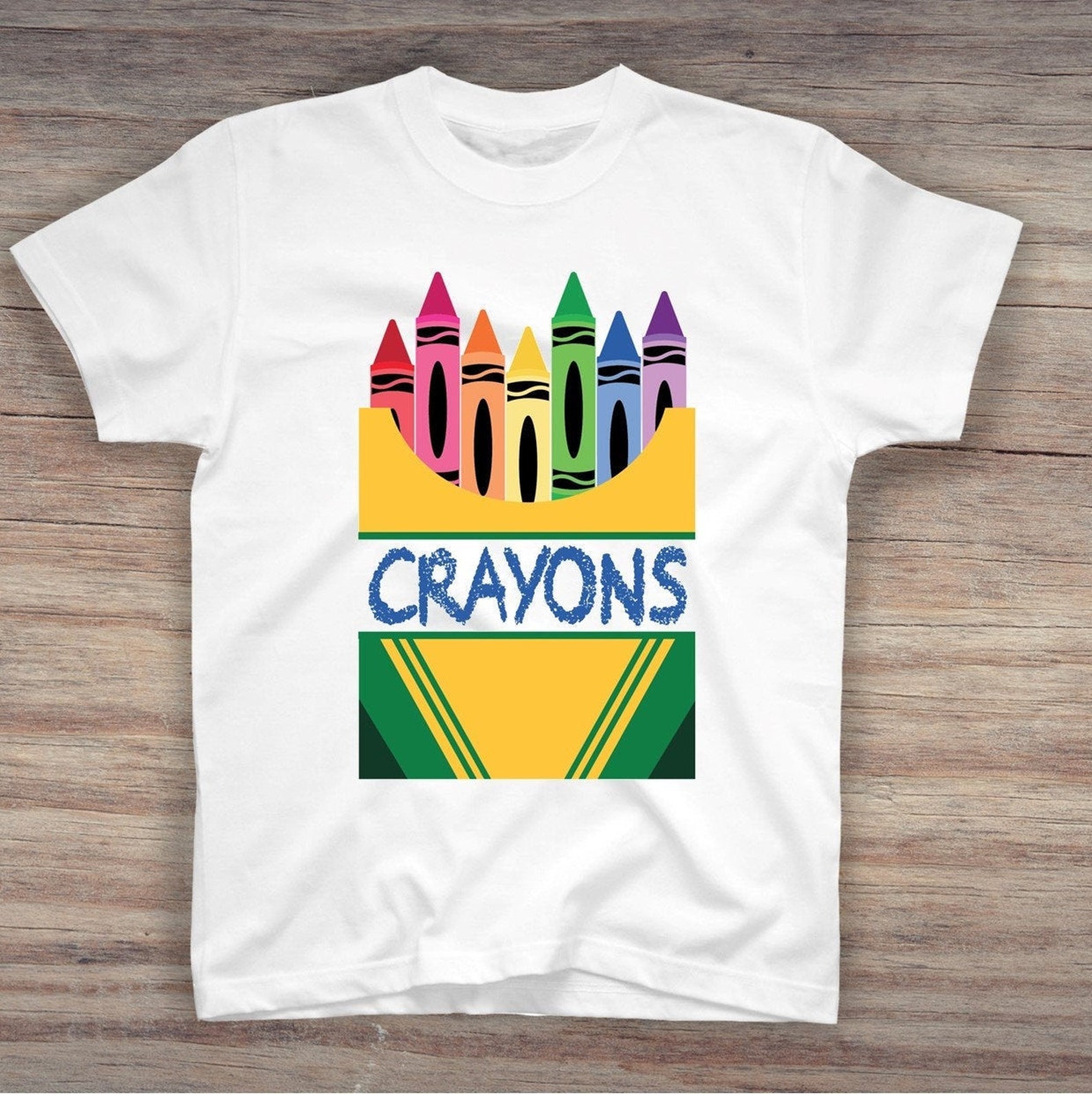 Crayons Tshirt Iron on Transfer or Digital Download Etsy