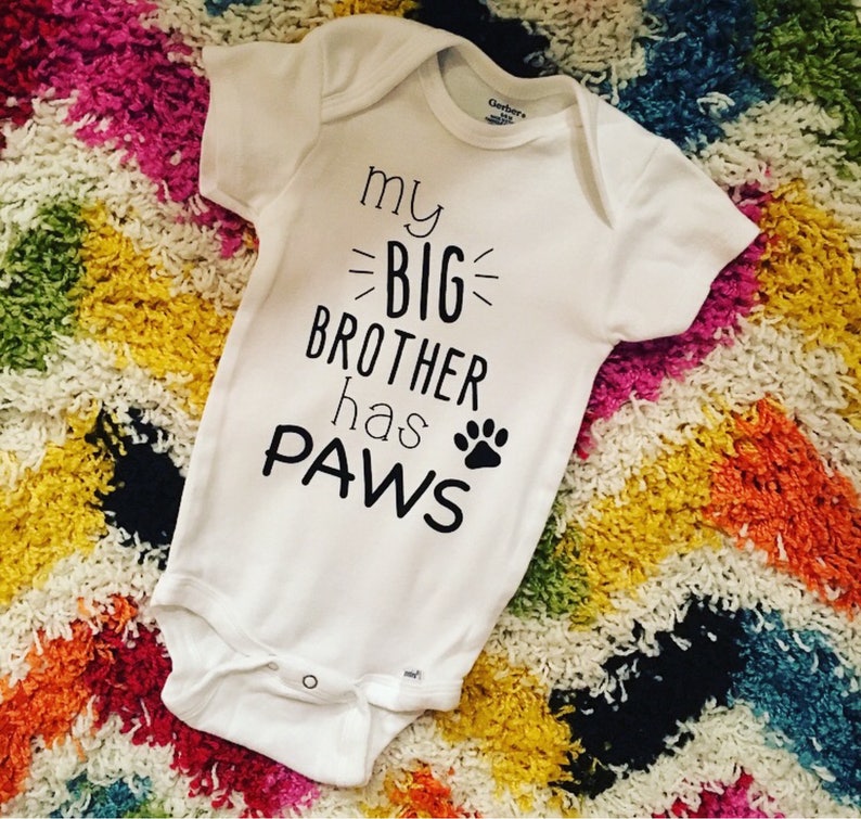 my big brother has paws onesie