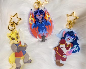 Neopets: The Darkest Faerie Colored Acrylic Charms