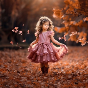 Autumn Backdrop, Bokeh, Leaf Fall, Autumn Forest, Background, Digital, Seasonal, Photography, Themed, Charm, Portraits, Scrapbook