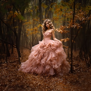 Autumn Backdrop, Bokeh, Leaf Fall, Forest, Background, Digital, Seasonal, Photography, Themed, Charm, Portraits, Scrapbook, Warm