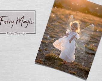 Fairy Magic Overlays, Dreamy Whimsical Effect, Child Photo, Portrait, Enchanting Fairy-Tale, Fantasy Blend, Instant Download, Creative Touch