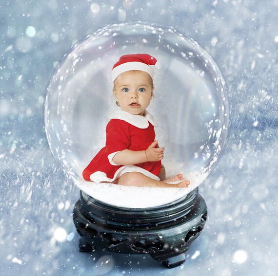 Boule De Cristal Noël Fond Numérique Toile De Fond Numérique Téléchargement Immédiat Toile De Fond Enfant Photographie De Portrait Accessoire