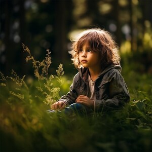 Blurry Grassy Area, Trees, Forest Background, Outdoor, Photography, Luminous, Soft, Enchanted, Fantasy, Field, Magical, Scrapbook