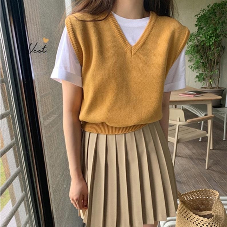 Mustard Yellow Sweater Vest Factory Sale, SAVE 57% - mpgc.net