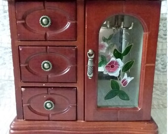 Schrank Vintage Schmuck Box Kleiner Schrank Schrank Schmuck