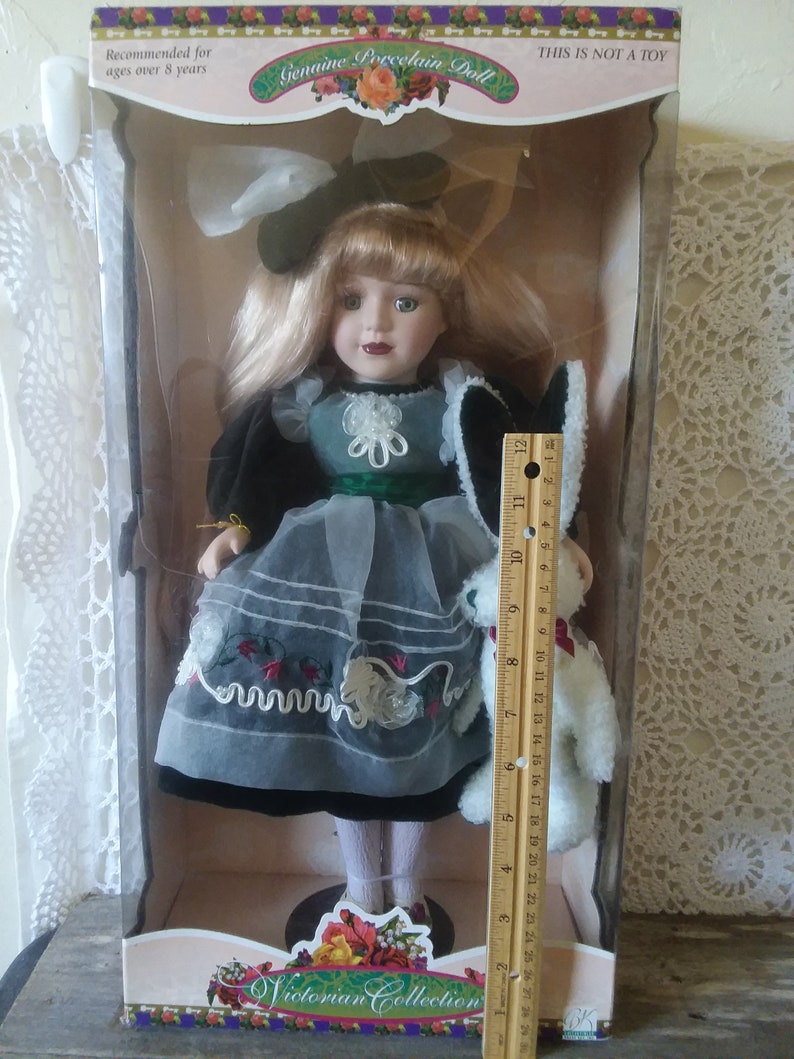 Vintage Doll Porcelain Doll Doll in Box 1990s Doll 1990s Etsy