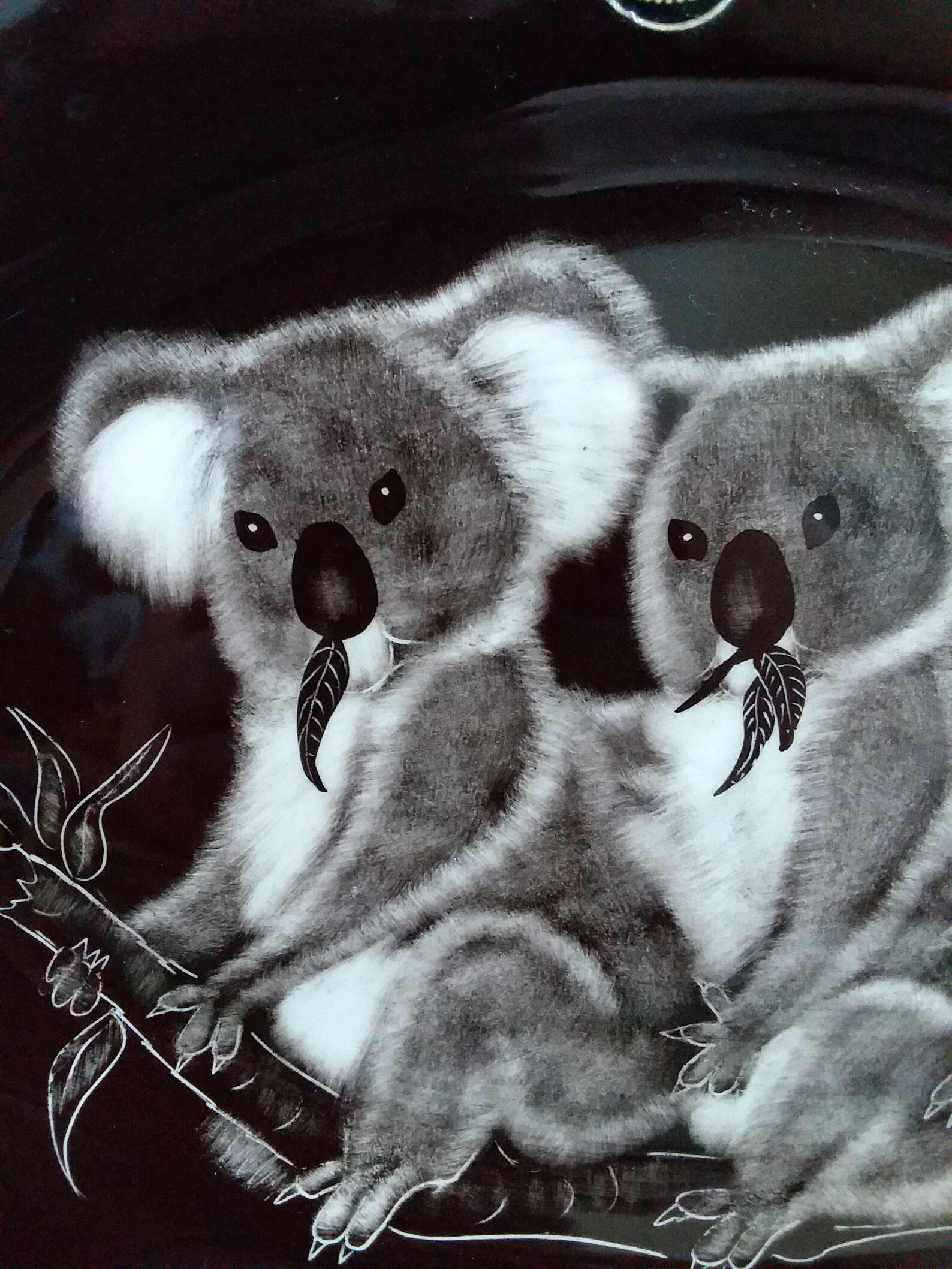 Koala Plate Koala Bear Plate Koala Dish Koala Decor Etsy