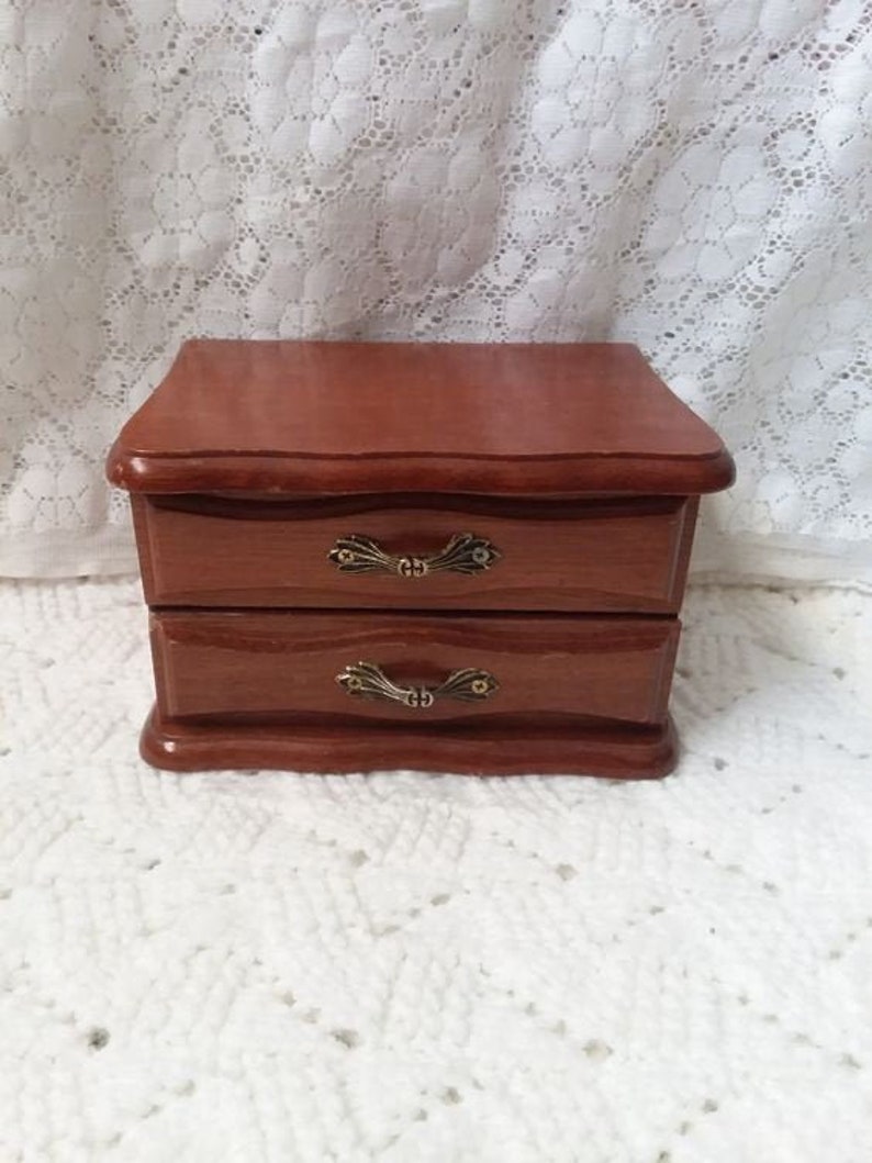 Small Wood Jewelry Box Jewelry Star