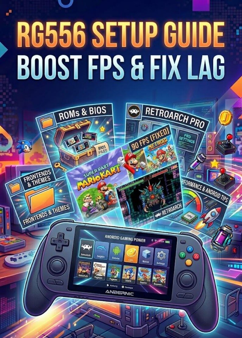 Rom Signing Setup Anbernic RG556 Guide: Easy Setup, Best Emulators, Roms, Retroarch ...