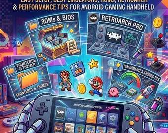 Guide Anbernic RG556 : configuration facile, meilleurs émulateurs, ROM, RetroArch et astuces de performances pour ordinateur de poche de jeu Android