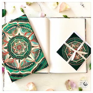 Spirit of Forest - Bundle - Notizbuch mit Karte, Notebook, gepunktet 128 Seiten