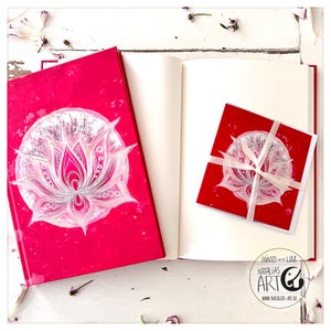 Openness - Bundle - Notizbuch mit Karte, Notebook, BLANKO 128 Seiten Lotus chakra Journal