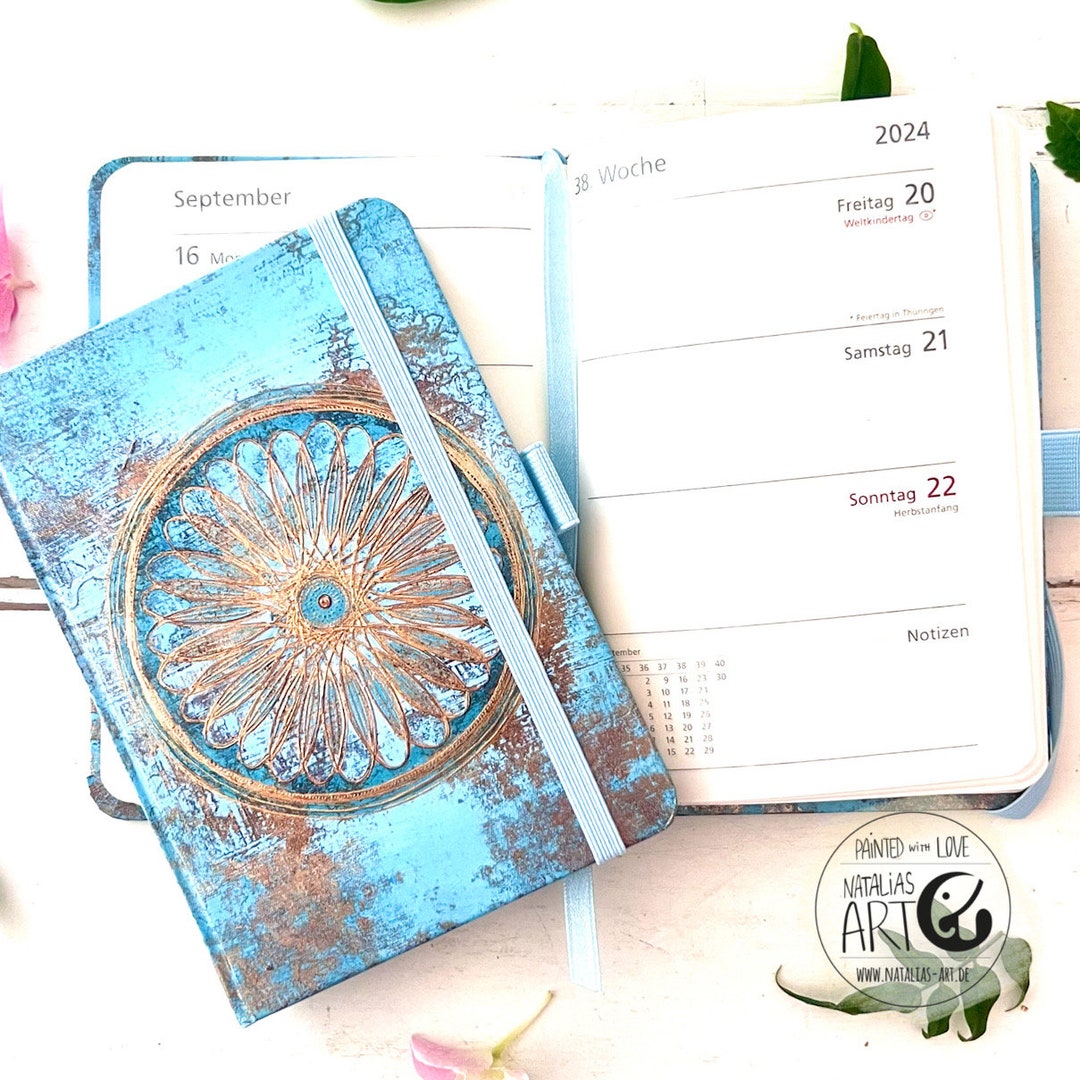 Légèreté 2024 Natalia Schäfer Timer Planner midi agenda - Etsy France