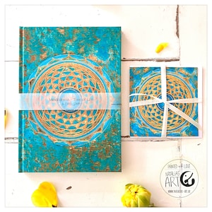 Centro de Mesa Árvore da Vida - Pacote - Caderno com cartão, caderno, pontilhado 128 páginas