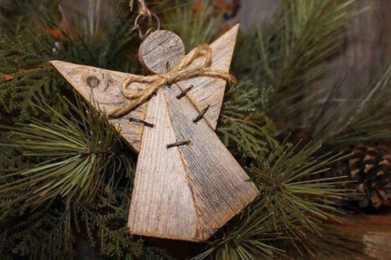 Ange de Bois Primitif, Ange Ferme, Gardien, Cadeau d'ange, Ornement Noël, Vacances, Cadeaux Pour Tou