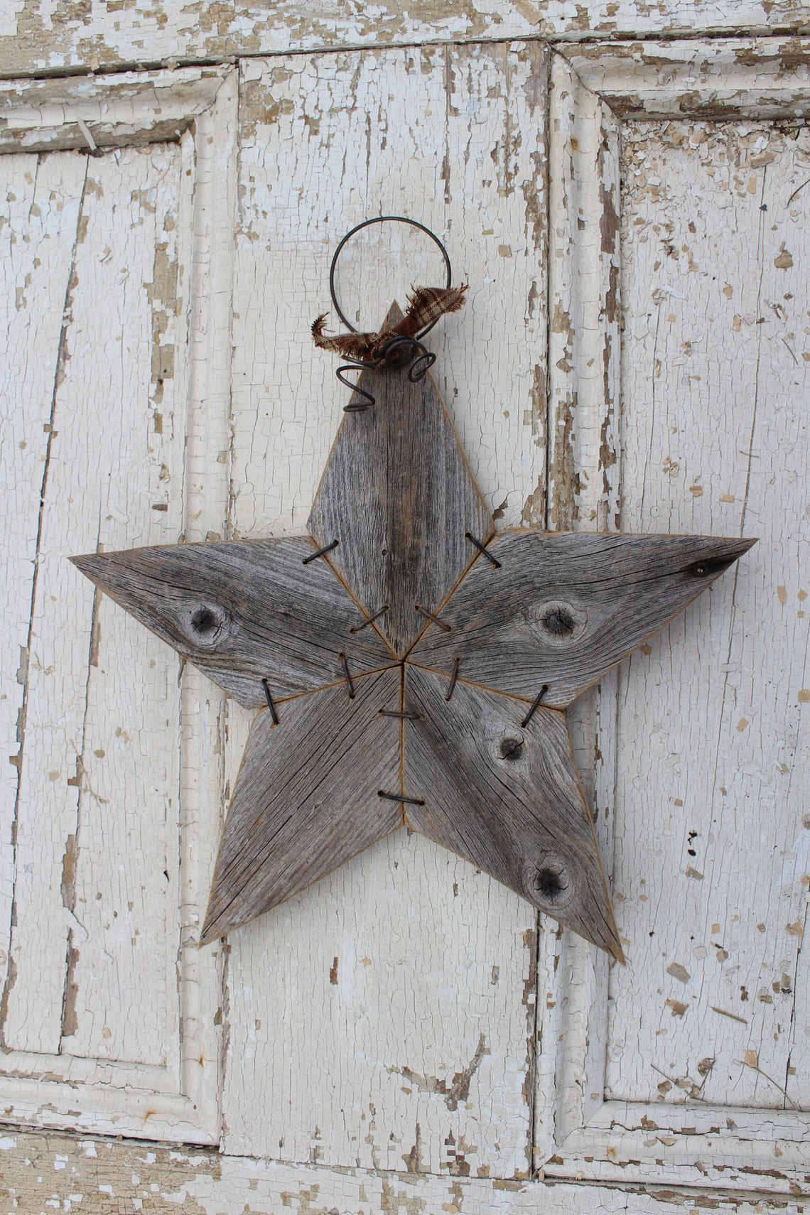Rustic Star Tree Topper-primitive Star-christmas Star-modern Country ...