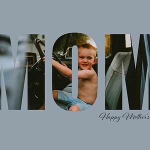 MOM Mother&#39;s Day Photoshop Photo Insert Template