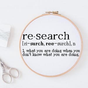 Scientific Quote, Cross Stitch Pattern, Digital Download, Nerdy, Instant Download, Counted Cross Stitch, Beginner Pattern
