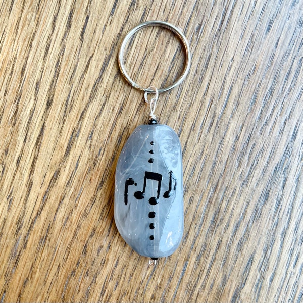 Musical Notes Keyring - Etsy