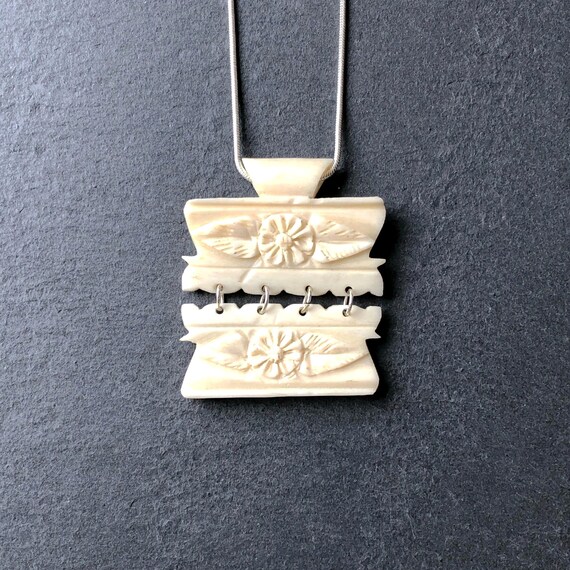 Unique carved hotsell bone jewelry