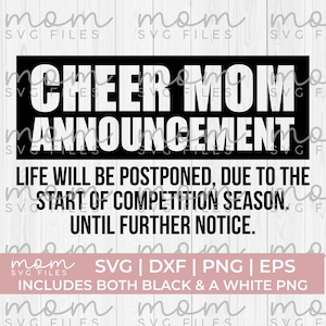 cheer mom Svg Png, cheer mom announcement svg, funny cheer mom svg, Cheer shirt svg, Cheerleader svg, cheer life svg, cheerleading svg
