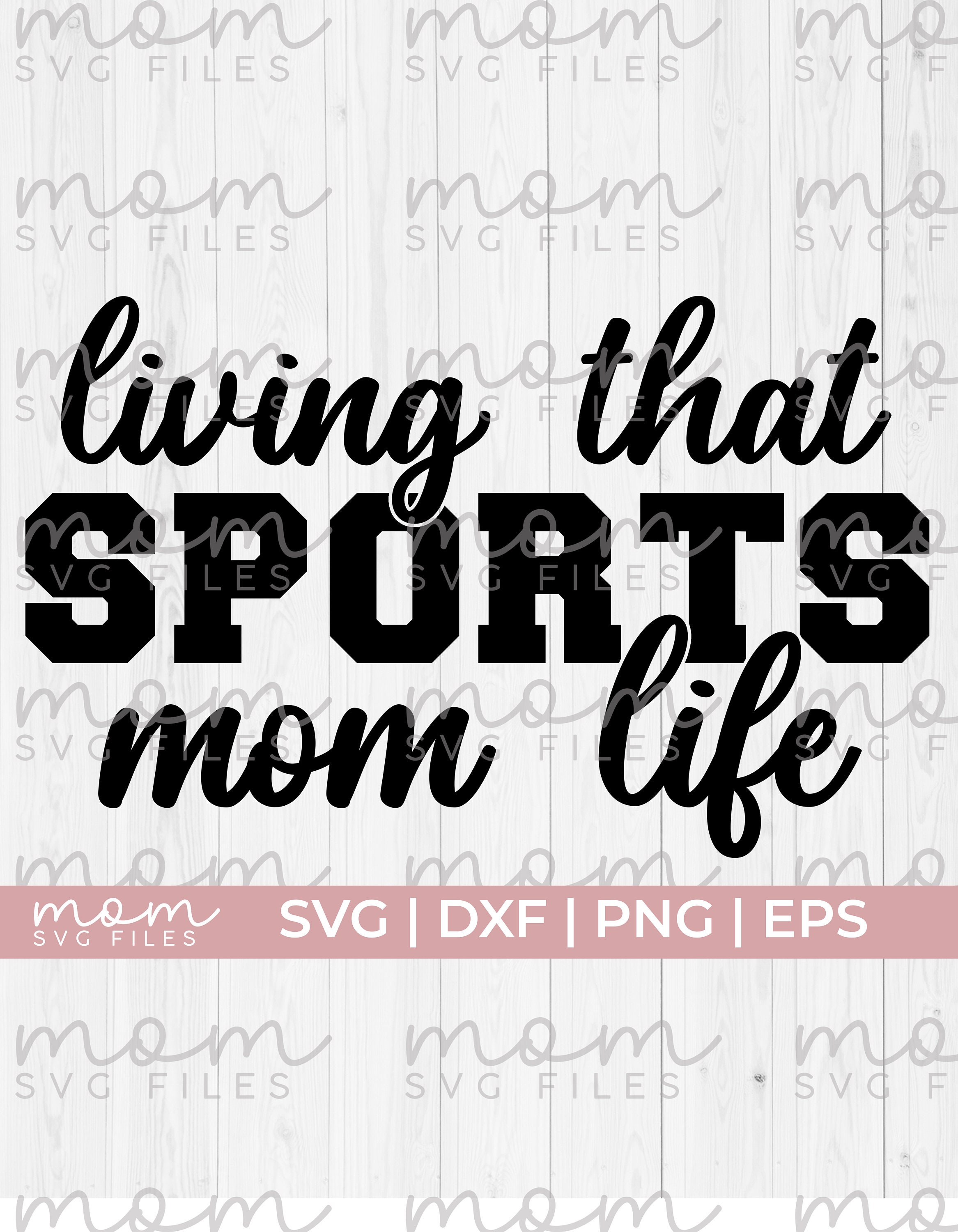 Sport Mama Svgliving dass Sport Mama Leben SvgSport Etsy