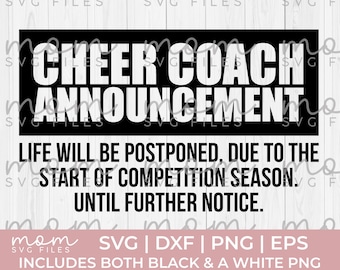 Cheer Coach SVG | Cheerleading Coach svg | Cheerleader Svg | Cricut Cut File | PNG Digital Download