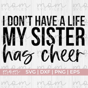 Aufmunterung Schwester svg, jubeln Bruder svg, jubeln bro svg, jubeln sis svg, jubeln Mutter svg, Cheerleader svg, jubeln dem Leben svg, Cheerleader svg