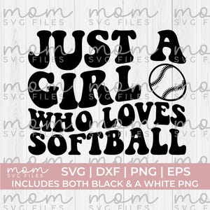 Softball Svg Png, Just a girl who loves Softball Svg Png, Softball Mom svg png, Softball Shirt Svg, funny softball svg, softball bat svg