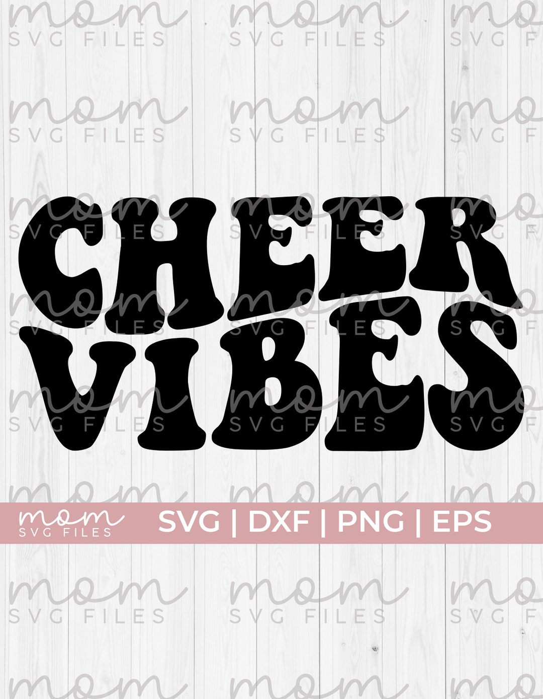 Cheer Vibes Svg, Wavy Text Svg, Retro Svg, Cheer Mode on Svg ...