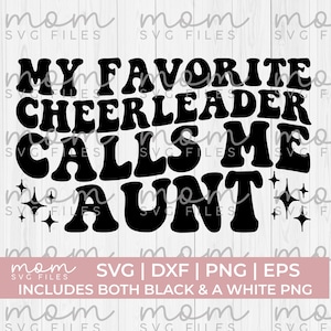 Cheer tante Svg Png, ma pom-pom girl préférée m'appelle tante svg, Cheer tante Svg Png, Funny Cheer tante Svg Png, Cheer Svg Png, pom-pom girl