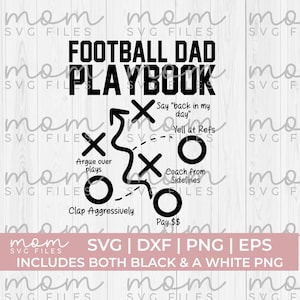 Football Dad Playbook svg png, football dad svg png, football svg png, football cricut svg, funny football svg, football mom svg