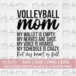 Volleybal moeder Svg Png, volleybal moeder, mijn portemonnee is leeg svg, volleybal mama svg, volleybal Svg Png, volleybalshirt svg, volleybal vader