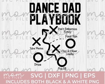 Dance Dad Playbook svg, Dance Dad Svg Png, dance dad shirt svg, funny dance dad svg, dance svg, dancing svg, dance mom svg, dance team svg