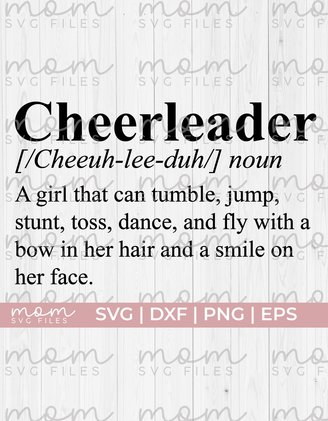 Cheerleader Definition Svg Cheer Shirt Svg Cheerleader Svg Etsy